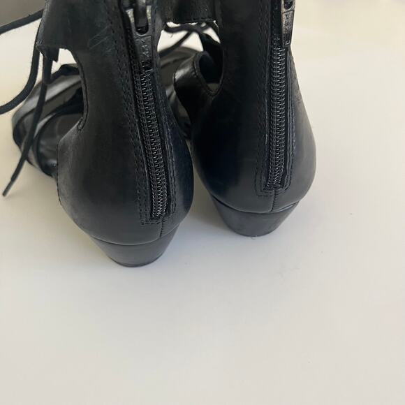 Born Gladiator Sandal Women's 9M Black Leather Lace Up Comfort Shoe - Picture 6 of 8